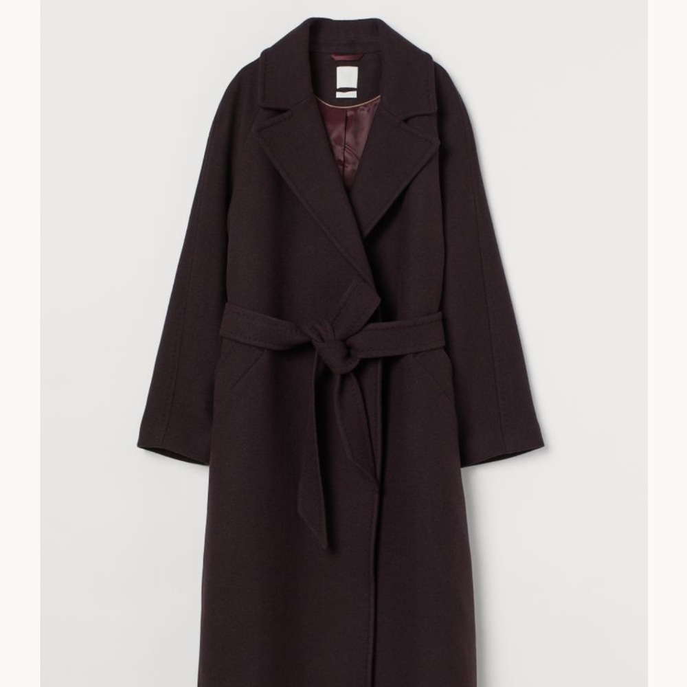 Wool-blend oversized coat by H&M premium